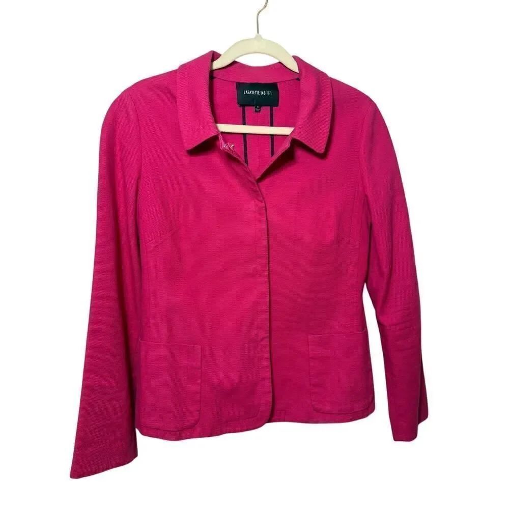 Lafayette 148 Cotton Casual Blazer Jacket Sz. 4